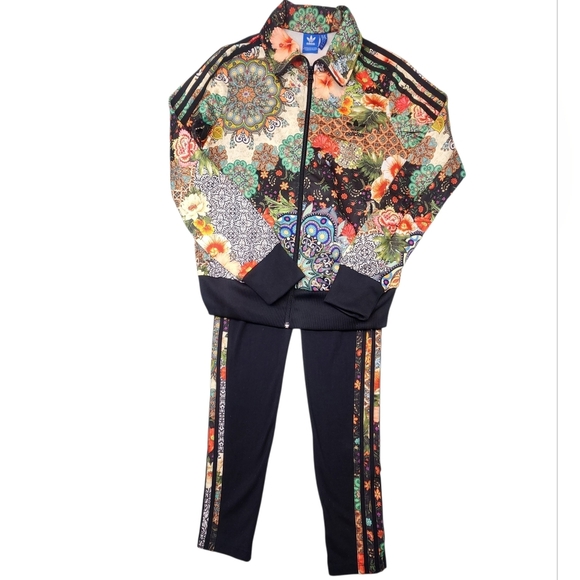 Adidas Originals x Farm Rio Jardim Agharta Firebird Track Jacket Size Medium - Picture 3 of 16